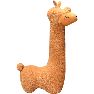 Nouveau mignon alpaga en peluche fille oreiller chambre surdimensionné Super doux personnalisé en peluche oreiller doux en peluche animal oreiller - Product Image 1