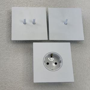 86 bức tường chuyển đổi phổ quát công tắc khung thép không gỉ trắng Pháp 172 đôi Châu Âu Ổ cắm điện nhà biệt thự Thiết kế mỏng 146 - Product Image 6