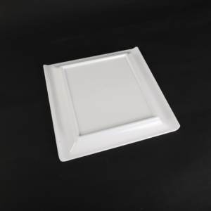 Assiette en mélamine moderne A5 bleu diamant, 8 pouces, carrée, rectangulaire, brillante, écologique, durable, vaisselle de camping en gros - Product Image 6