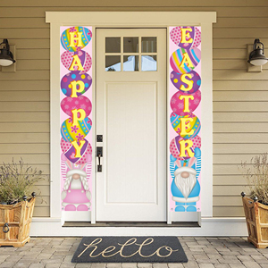 Wholesale Custom Easter <b>Banner</b> Sign Sublimation Front Porch Door Decorations for Home Holiday Digital Printing Techniques - Product Image 5