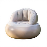 Canapé gonflable automatique avec pompe intégrée, chaise pneumatique portable en PVC pour la maison, le camping, les voyages et la plage