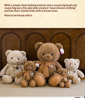 Peluche Ours en Peluche Mignon, Poupée Douce Rembourrée, Oreiller de Sommeil, Cadeau d'Anniversaire, Vente en Gros