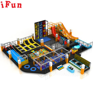 Comercial Kid Playground Indoor Trampoline Park Child Jump <span class=keywords><strong>Parkour</strong></span> Equipment Tag Obstacle Course Ninja Warrior - Product Image 1