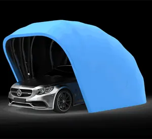 אוניברסלי רכב שמש צל מטריית כיסוי אוהל בד UV עמיד למים 4X2.1M מגן שמשת שמשייה