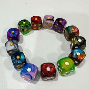 Dados de Juego Acrílicos de 16 mm, Bicolor, con Esquinas Redondeadas, Personalizables al por Mayor - Product Image 2