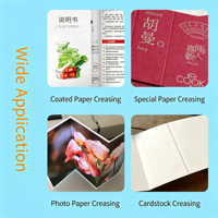 Machine à plier les cartes de visite, cartes de vœux, plieuse manuelle de papier A3 A4, plieuse de documents d'appel d'offres, presseuse de bords