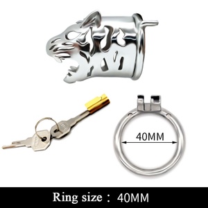 Candado de Jaula de Acero Inoxidable 304 con Extensión de Cabeza de Tigre FRRK-37, Juego para Adultos, Candado Masculino - Product Image 2