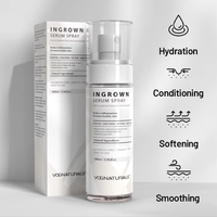Sérum en spray naturel pour poils incarnés sous marque privée – Réduit et élimine les boutons de rasoir, apaise les irritations après épilation, traitement capillaire
