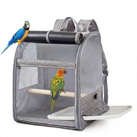 Sac à dos de transport pour oiseaux de grande capacité, pliable, pour perroquets, en tissu Oxford, pour animaux de compagnie, pour l'extérieur, toutes saisons