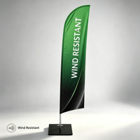 Kit de drapeau Triton Blade avec mât en fibre de verre pour affichage extérieur professionnel