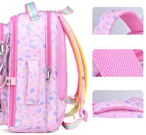 Name Brand <b>Backpacks</b> Nylon Suitcase Primary Schoolbag <b>Students</b> rainbow School Bag for Girls New School <b>Backpack</b> - Product Image 6