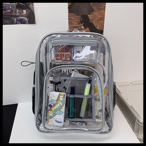 Custom <b>Clear</b> Pvc Backpack <b>Clear</b> <b>Plastic</b> <b>Bag</b> <b>Clear</b> Backpack Transparent Backpack - Product Image 3