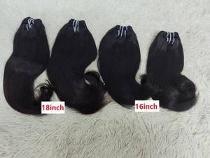 Extensiones de Cabello Humano Natural Letsfly, Lisas y Sedosas, Onduladas, Ondas en J, Mezcla de Color Marrón y Negro, Paquetes de Cabello Remy 9A de 42g - Product Image 5