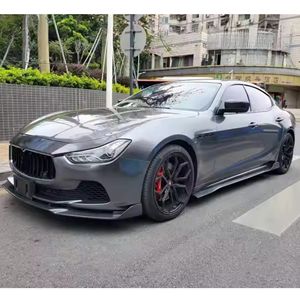 Kit de cuerpo de actualización de apariencia de ajuste perfecto tipo 3D para <span class=keywords><strong>Maserati</strong></span> <span class=keywords><strong>Ghibli</strong></span> fibra de carbono labio delantero falda lateral alerón trasero nuevo - Product Image 3