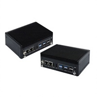 Mini PC industriel GM-101-J6412, ordinateur embarqué tout-en-un sans ventilateur, faible consommation d'énergie, résistant à la poussière et aux chocs