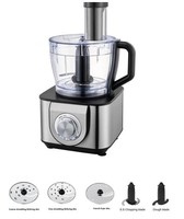 Robot culinaire multifonction 9-en-1 OEM ODM 820W 1100W 3.2L, mélangeur, hachoir, broyeur, moteur tout cuivre, acier inoxydable, vente en gros d'usine, personnalisable