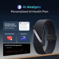 Braccialetto Intelligente GPS Senza Schermo VIGOR, Monitoraggio Frequenza Cardiaca, Ossigeno nel Sangue, Sonno, SOS, Unisex