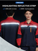 Veste et pantalon de travail réfléchissants pour l'été, uniforme de travail, combinaison de chantier personnalisée, vêtements de réparation automobile