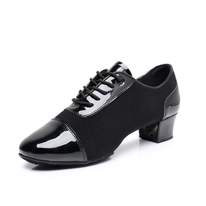 Chaussures de danse professionnelle de salle de bal pour hommes Chaussures de danse d'entraînement en tissu Oxford à semelle souple - Product Image 3