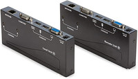 CARATAR ST081822 Extensor KVM IP VGA de 500 pies personalizado - Consola KVM con Host USB/PS/2 - Ethernet CAT5 para múltiples servidores/computadoras en stock