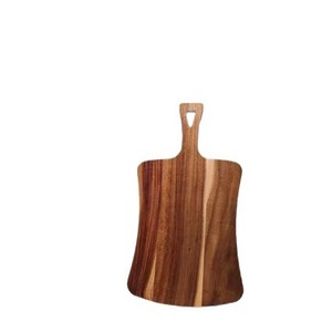 Acacia <b>Wood</b> Cutting Board With Handle Rectangle Shape Solid <b>Wood</b> Kitchen Chopping <b>Block</b> For Household Use - Product Image 5