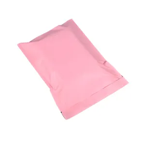 Sacs auto-adhésifs en papier kraft rose fabriqués en Chine sacs d'enveloppe d'emballage de vêtements de logistique express