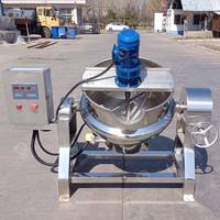 Automatisation Biryani Cook Mixer Electric Ghee 200 300 Gallon Indian Single Motion Jacket Mix Kettle Boiler Machine