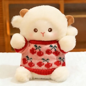 Piccolo Peluche Leggero in Pile, Simpatica Pecora Giocattolo, Cuscino per Bambini per Macchina Acchiappa Premi, Regalo da Lanciare per Matrimonio (Senza Confezione) - Product Image 2