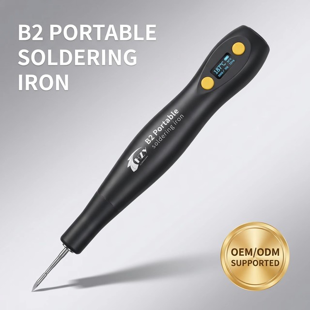 HZY B2 Intelligent Sleep Smart OLED Display C210 Soldering Iron Pen Nano Precision Micro Soldering Tool for Motherboard Repair