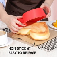 Gourmet Accessoires Hartvormige siliconen mousse cakevorm Siliconen bakvorm Valentijnsdag cakegereedschap