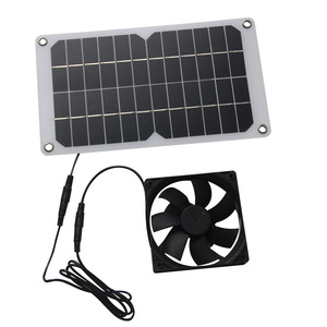 มาซูโยชิ มิตสึพัดลมแผงโซลาร์เซลล์ 10W 12V พัดลมดูดอากาศสำหรับสัตว์เลี้ยง ใช้พลังงานแสงอาทิตย์ สำหรับไก่ สุนัข แมว - Product Image 4