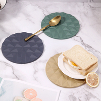Alfombrilla de Silicona de Grado Alimenticio al por Mayor, Diseño de Diamante Antideslizante Resistente al Calor para Uso en la Cocina, Diseño Personalizado