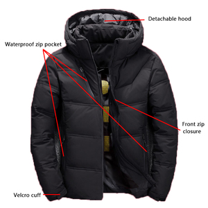 Manteau d'hiver ultra-léger et chaud en duvet pour hommes Doudounes <span class=keywords><strong>de</strong></span> <span class=keywords><strong>Canard</strong></span> personnalisées Fabricant d'essentiels pour l'hiver - Product Image 2
