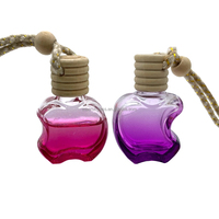5ml 10ml verre carré désodorisant diffuseur vide voiture suspendu bouteille de parfum avec suspension