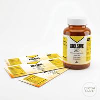 Étiquettes personnalisées imperméables pour bouteilles de compléments alimentaires, impression en rouleau, autocollantes, holographiques, laminées, pour vitamines et médicaments