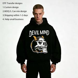 Autocollants personnalisés en gros de style démoniaque, prêts à être pressés, impression d'étiquettes, transfert thermique DTF en plastisol pour t-shirt - Product Image 1