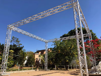 Estructura de Truss Profesional de Alta Calidad para Escenarios, Eventos, DJ, Soporte de Luces, Truss Plateado para Bodas, Estructura de Iluminación