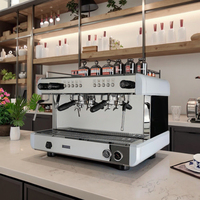 Machine à café professionnelle 3 en 1, machine à café italienne commerciale, machine à expresso à deux groupes E61 en Chine