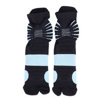 Chaussettes Tabi personnalisées de performance athlétique, chaussettes de sport à deux doigts, chaussettes de compression pour la course à pied, chaussettes à deux orteils