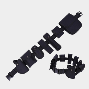 DF24 Nylon Tactical <b>Belt</b> With Multiple <b>Pouches</b> Adjustable For Training And Patrol Use Black Security Wholesale - Product Image 3