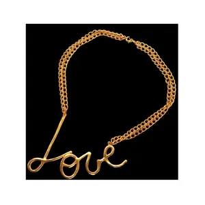 Collar de mujer plisado de oro de 22kt con relleno de oro de larga durabilidad 2024, joyería hecha a mano disponible a precio a granel desde la India