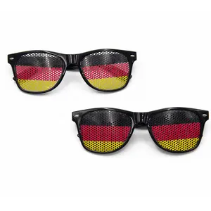 Изготовленные на заказ выдвиженческие Подарки Стикеры страна солнцезащитные очки 3 вида цветов рамка флаг солнцезащитные очки пластиковые солнцезащитные очки