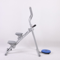 Grimpeur Vertical Pliable Usage Domestique Fitness Machine D'exercice Grandes Pédales Guidon Réglable Conception Pliante Compacte