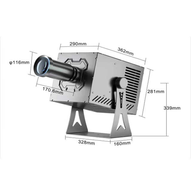 1500W Super Power Waterproof 300m Outdoor GOBO Projector Advertising Led Ip54 Buildings Mountains Logo Projector