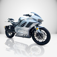 Moto électrique de course sportive pour adultes 72V 5000W, 120Ah, longue portée, puissante, 130 km/h, Moto Electrica à vendre