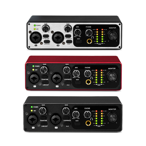 Mb22 Hợp kim nhôm <span class=keywords><strong>USB</strong></span> Card âm thanh chuyên nghiệp <span class=keywords><strong>2</strong></span> kênh Card âm thanh 24bit 192hkz giao diện âm thanh cho ghi âm trực tiếp - Product Image 1