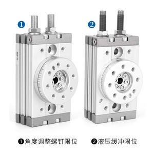 กระบอกลมแบบหมุน Dde Dade Pneumatics รุ่น Msqb 10A 20 30 50 70 100 200 ตัวกระบอกทำจากอะลูมิเนียม พร้อมระบบปรับมุม - Product Image 4