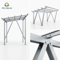 Système d'installation de carport solaire MG Solar étanche en acier et aluminium 10 kW