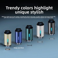 Purificateur d'air intelligent de luxe amélioré pour voiture, diffuseur d'aromathérapie portable en verre sans eau, 3 niveaux de parfum, fréquence de pulvérisation réglable, alimentation USB