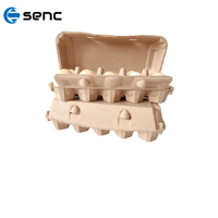 Barquettes à œufs personnalisables en pâte de papier biodégradable 4/6/12/30 alvéoles, cartons à œufs de poule recyclés écologiques, vente en gros directe usine